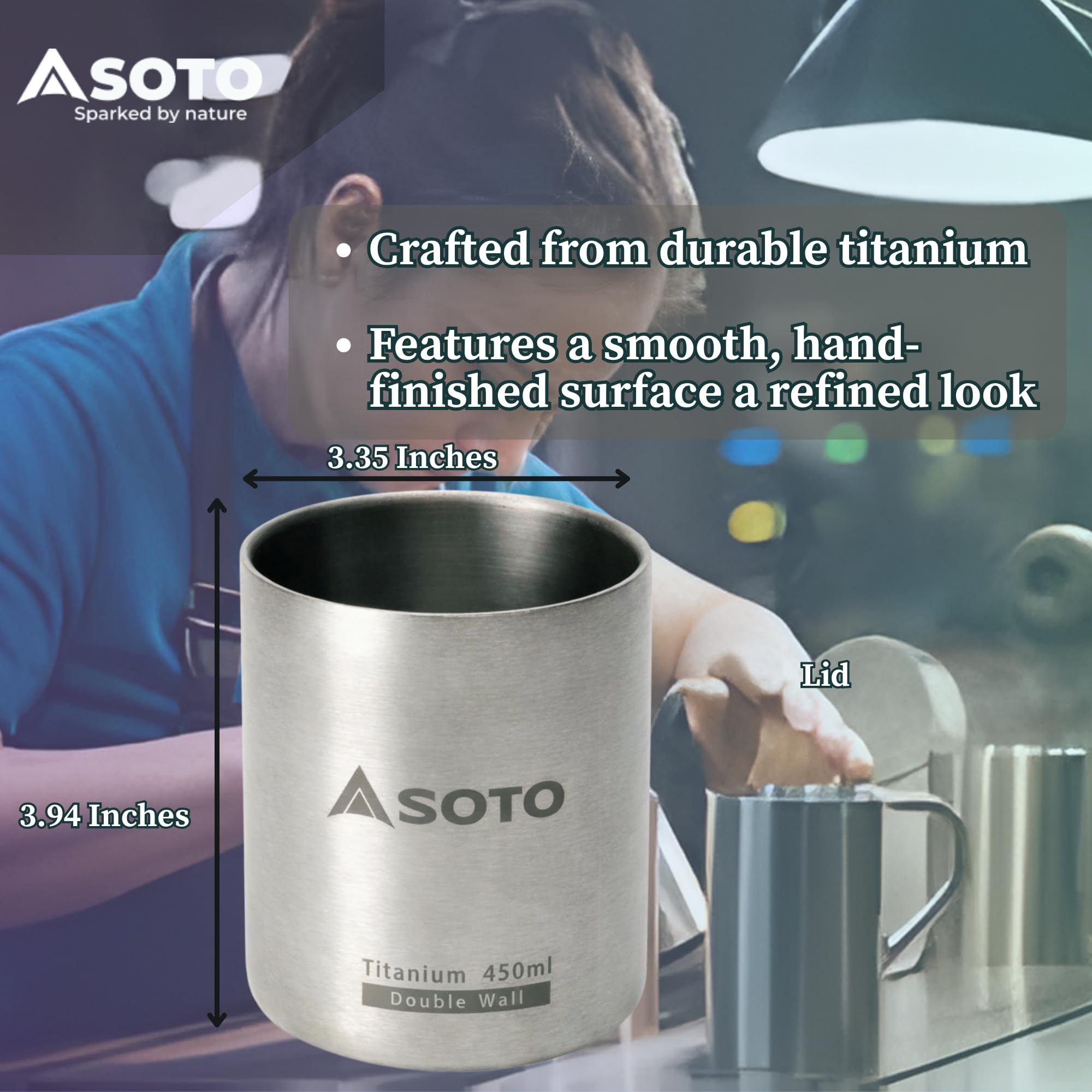 Amazon.com : SOTO Aero Double-Wall Titanium Camping Mug, Insulated